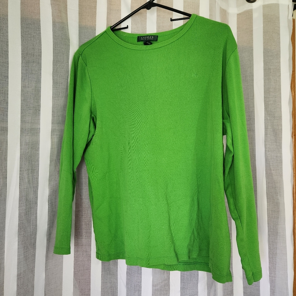 Green Ralph Lauren long sleeve shirt